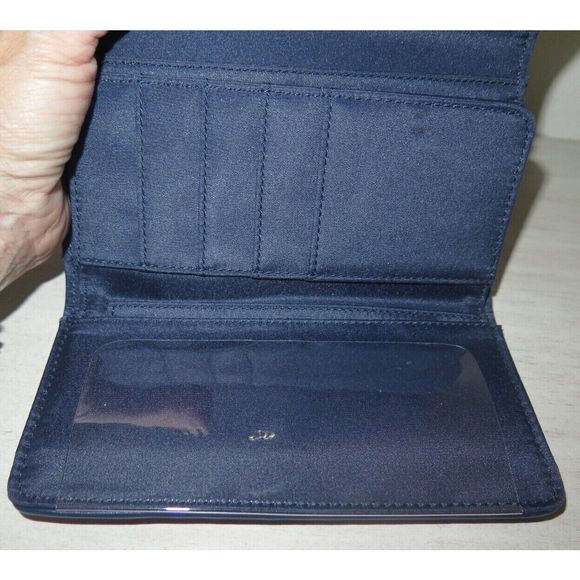 Tommy Hilfiger 69J4080 Red/White/Blue Diamond Print Tri-Fold Checkbook Wallet - Picture 9 of 11